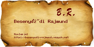 Besenyődi Rajmund névjegykártya